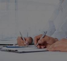 People writing